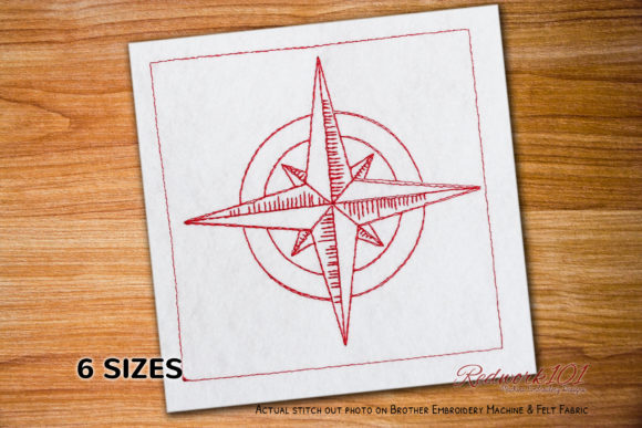 Compass Lineart Design Review for Small Business Merch