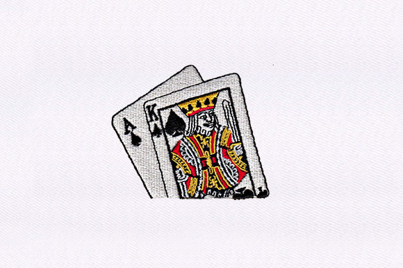 King Ace of Spades Design for Holiday Embroidery
